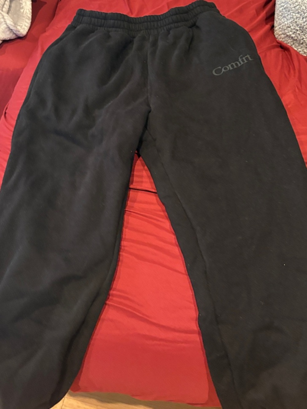 Womens Black Fleece Jogger Pants